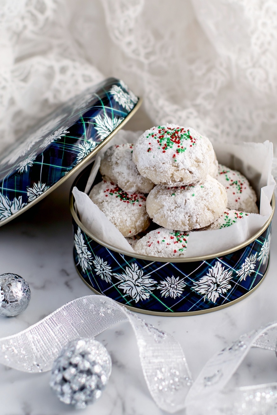 gingerbread snowballs - Serving Suggestion